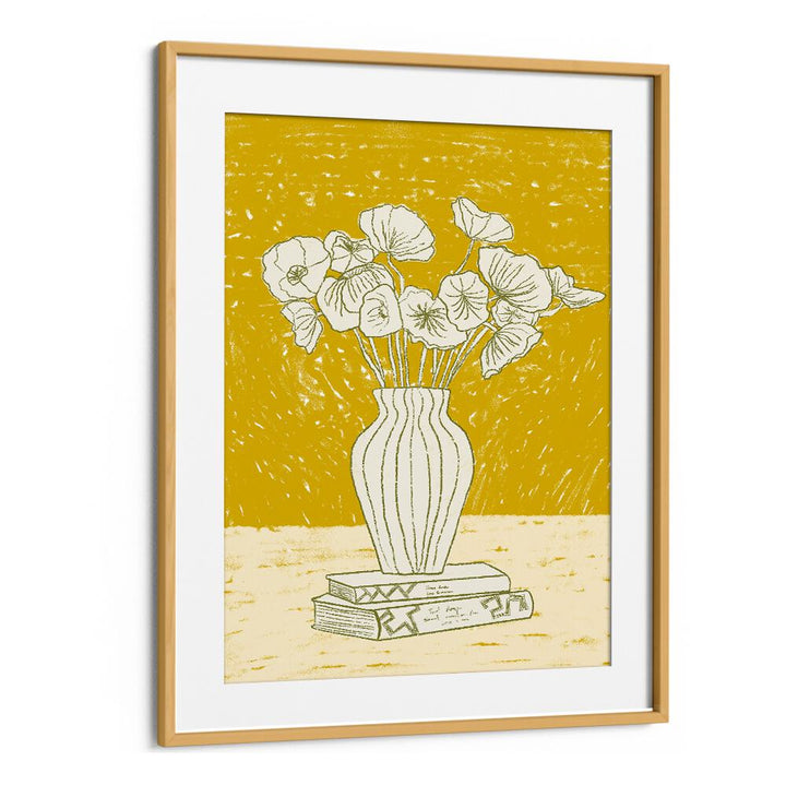 Vibrant floral poster titled "BEAUTY OF YELLOW, FASHION POSTERS," adding elegance and charm to any space.