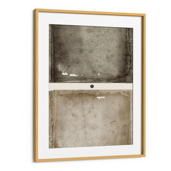 RUSTED TRANQUILITY, GEOMETRIC ART PRINTS showcase calming geometric designs in a stylish frame, perfect for modern decor.
