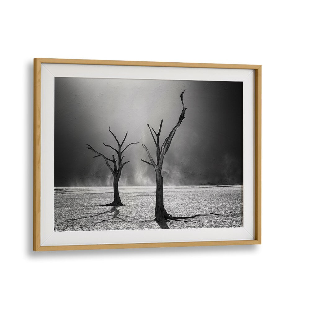 Stunning AFTERLIFE, PHOTOGRAPHY PRINTS featuring haunting trees in a desolate landscape, perfect for home decor.