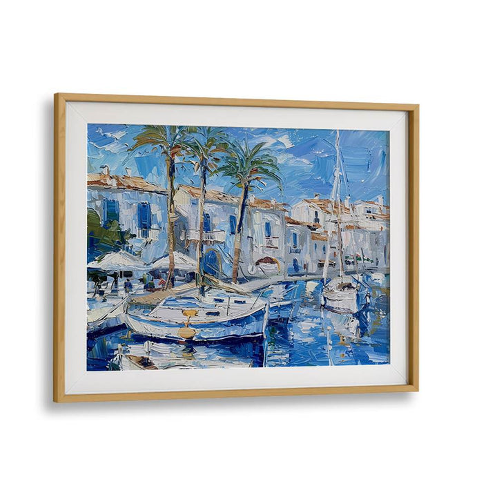 Explore the serene beauty of BOATS IN THE HARBOR, perfect for enhancing your home or office decor.