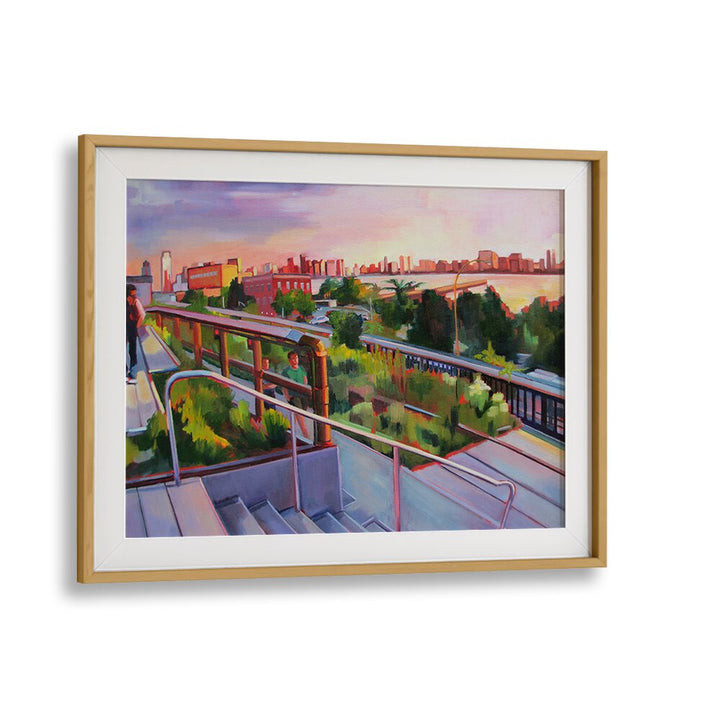 HIGH LINE SUNSET , LANDSCAPE PAINTINGS