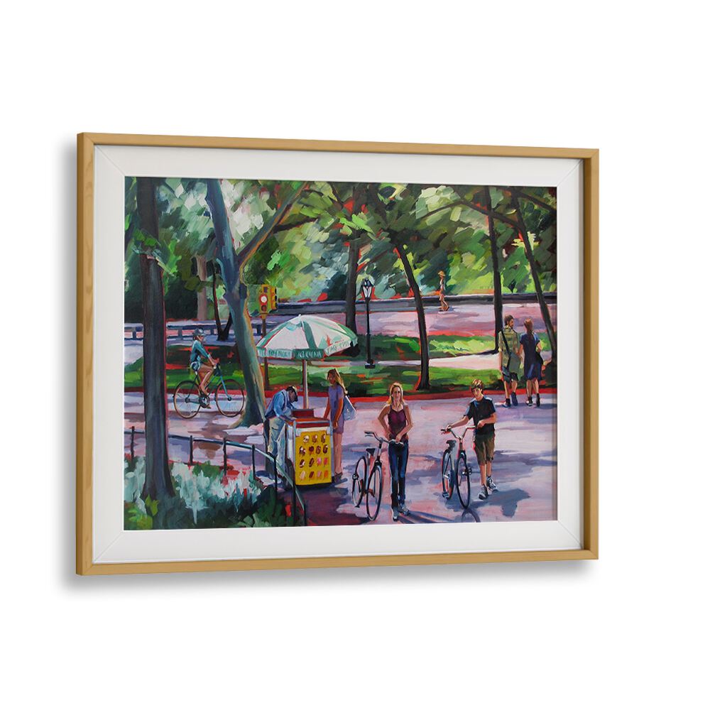 AUGUST IN CENTRAL PARK , LANDSCAPE PAINTINGS