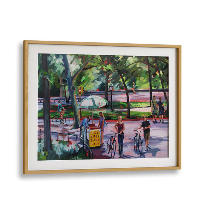 AUGUST IN CENTRAL PARK , LANDSCAPE PAINTINGS