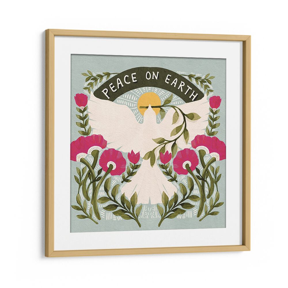 Artisan-crafted PEACE ON EARTH, QUOTES poster, perfect for fostering tranquility in any living space.