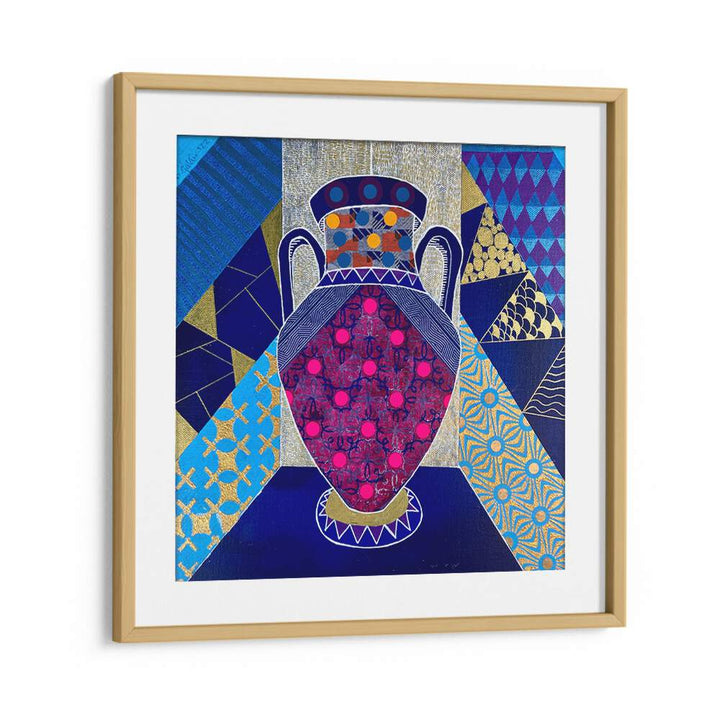 Vibrant ECLECTIC VASE and colorful POP ART PAINTINGS create a stunning centerpiece for any space. Perfect for decor.
