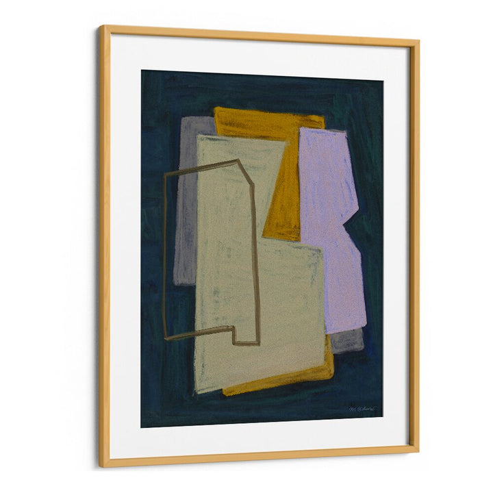 CHALK AND SHAPES I , ABSTRACT PAINTINGS