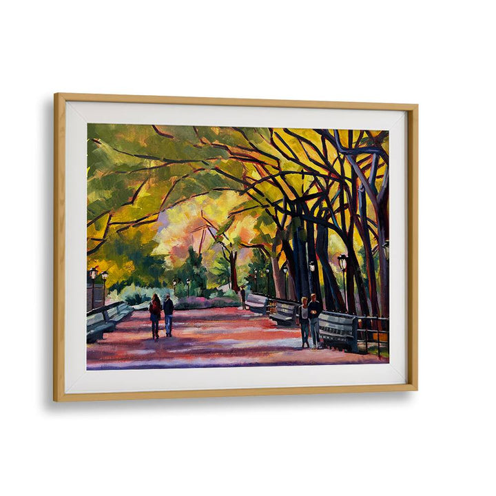 MALL AT CENTRAL PARK , LANDSCAPE PAINTINGS