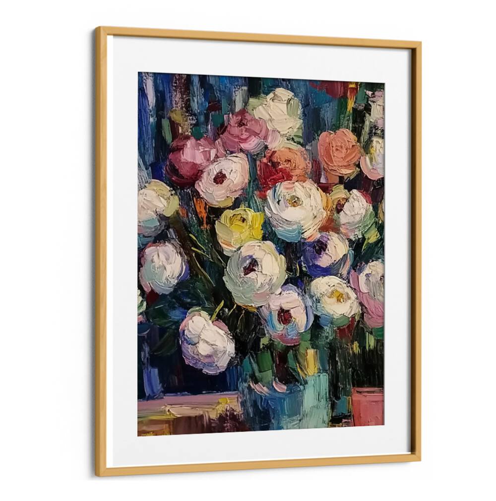 Bright and vibrant FLOWER IN A VASE II artwork, perfect for elevating any living space with elegance.