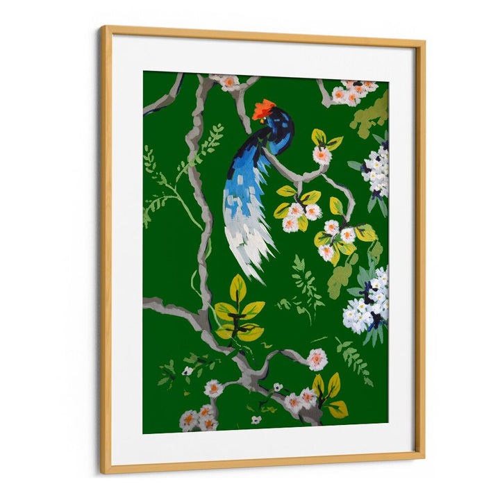Vibrant DINING ROOM WALLS II, ANIMAL PAINTINGS featuring a colorful bird and floral design, perfect for home decor.