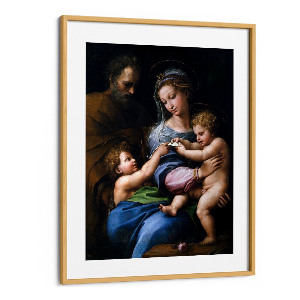 MADONNA OF THE ROSE (1517) BY RAPHAEL RAFFAELLO , VINTAGE PAINTINGS