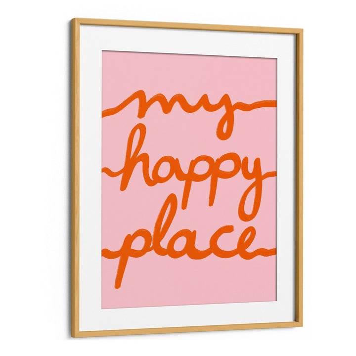 Bright and cheerful "MY HAPPY PLACE, KIDS ROOM PAINTINGS" artwork, perfect for creating a joyful kids' space.
