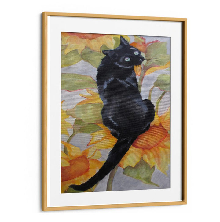 BLACK CAT , ANIMAL PAINTINGS