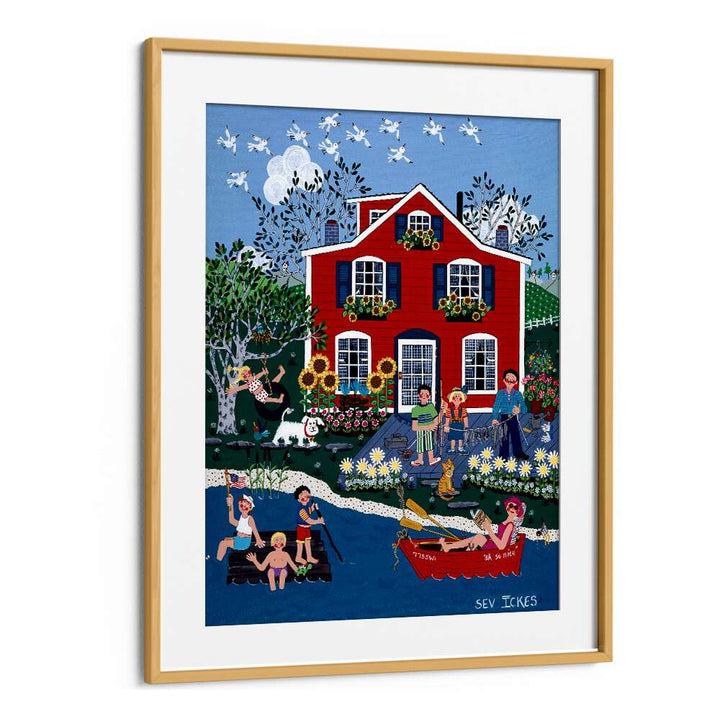 LITTLE RED COTTAGE, KIDS ROOM PAINTINGS bring whimsical charm to any child's space, inspiring imagination and joy.