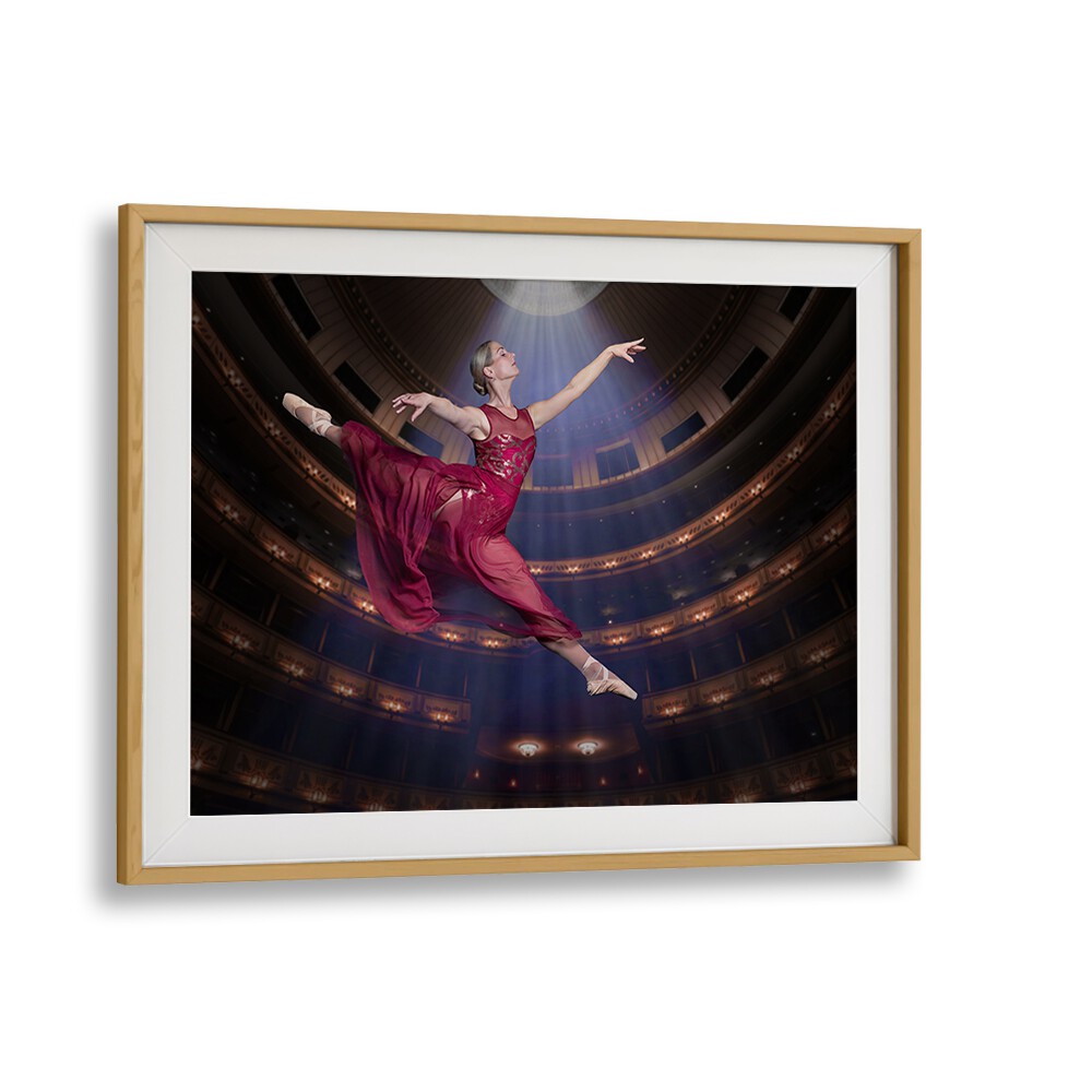 Ballerina Rouge photography prints capture the elegance of dance in a stunning portrait, perfect for any art collection.