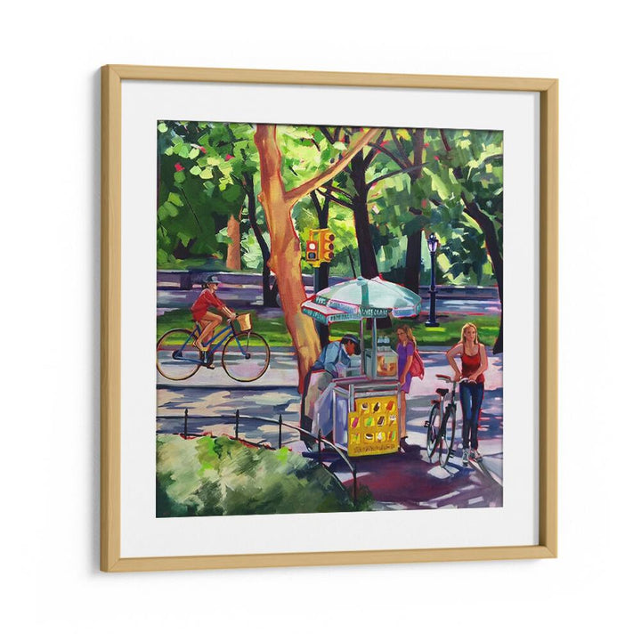 SUNDAY IN CENTRAL PARK , LANDSCAPE PAINTINGS