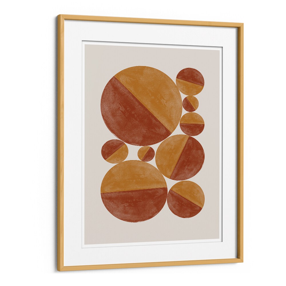 BURNT ORANGE BOLS BY THE MIUUS STUDIO , ABSTRACT PAINTINGS, ABSTRACT ART PRINTS