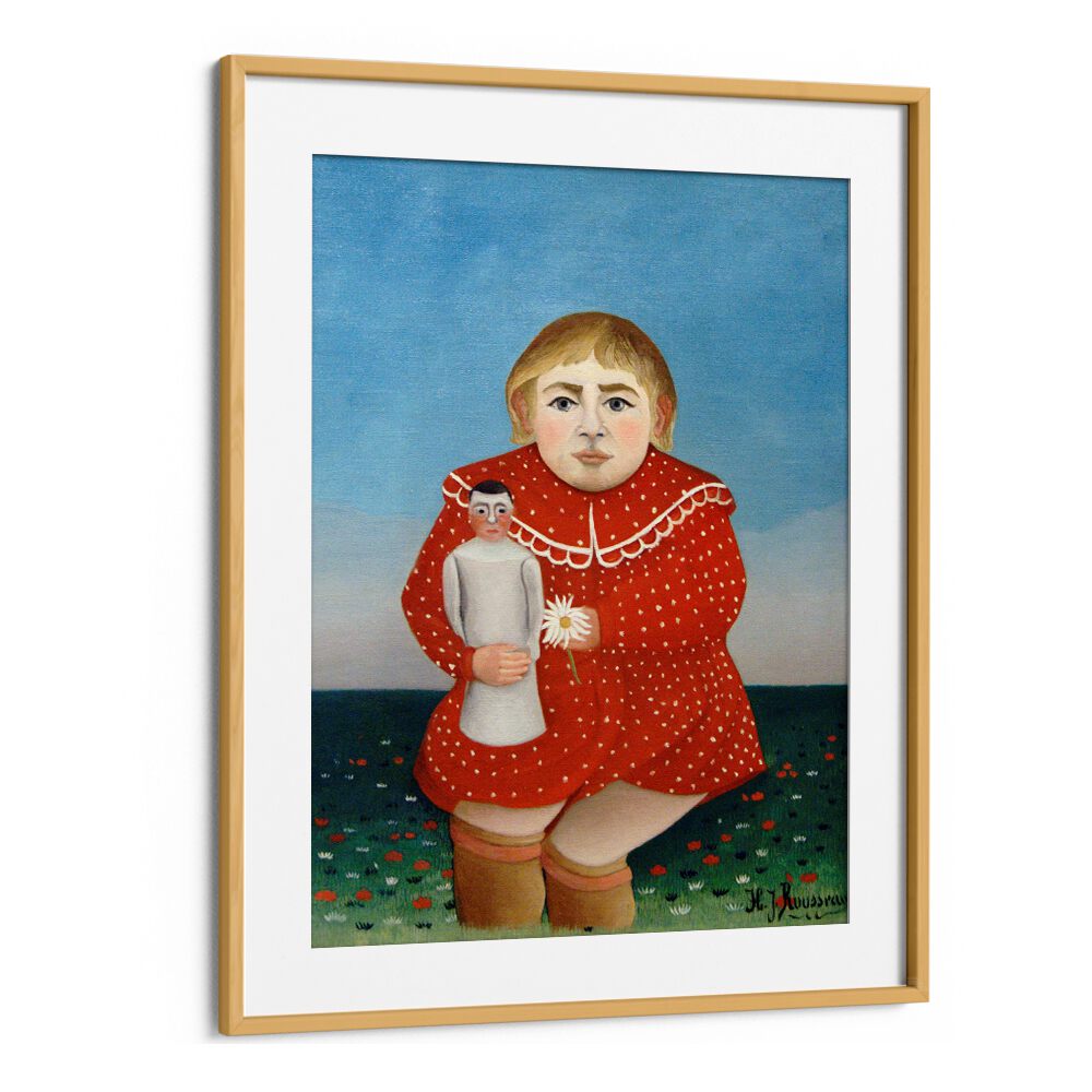 CHILD WITH DOLL (1906) , VINTAGE PAINTINGS