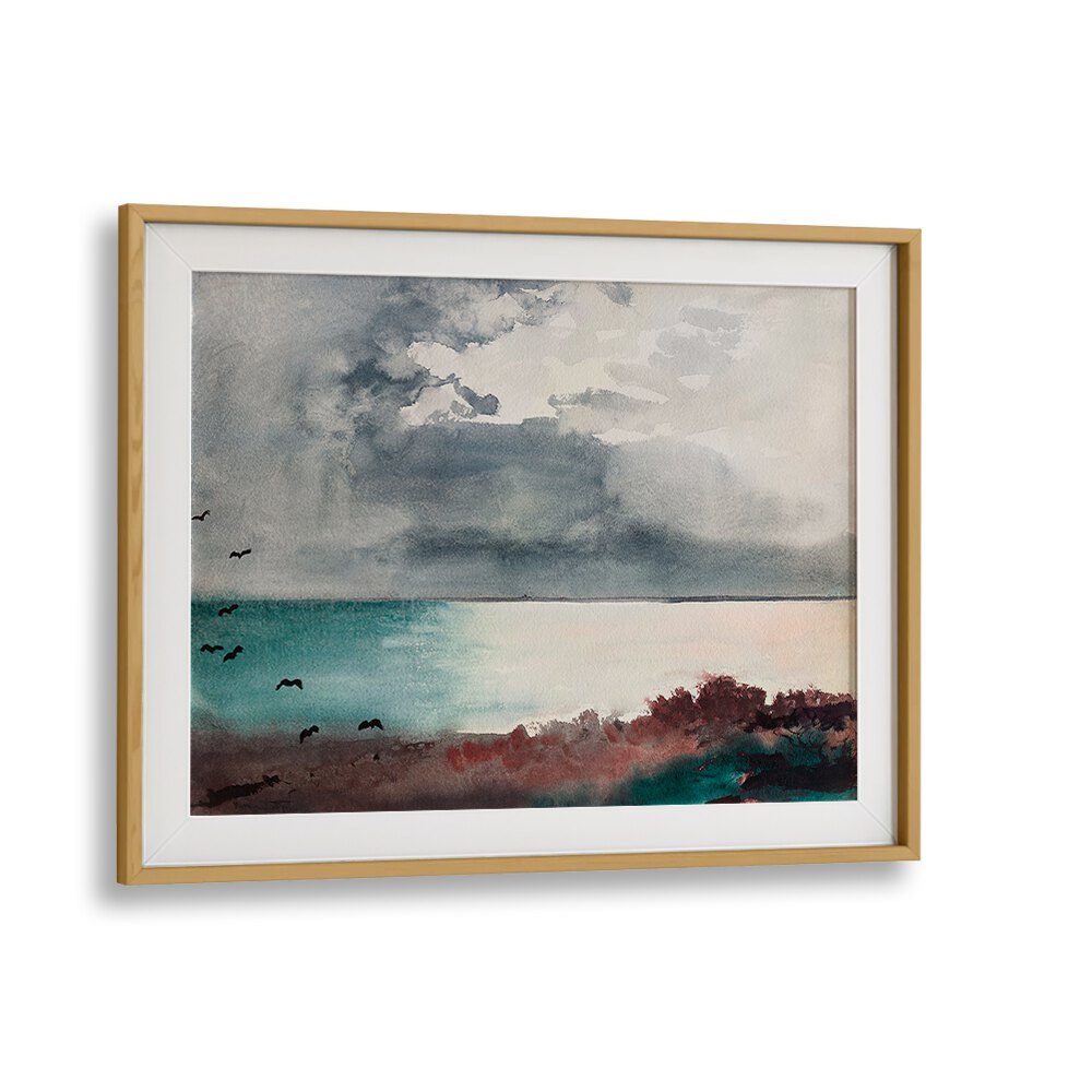 BREAKING STORM, COAST OF MAINE (1894)  ,VINTAGE PAINTINGS
