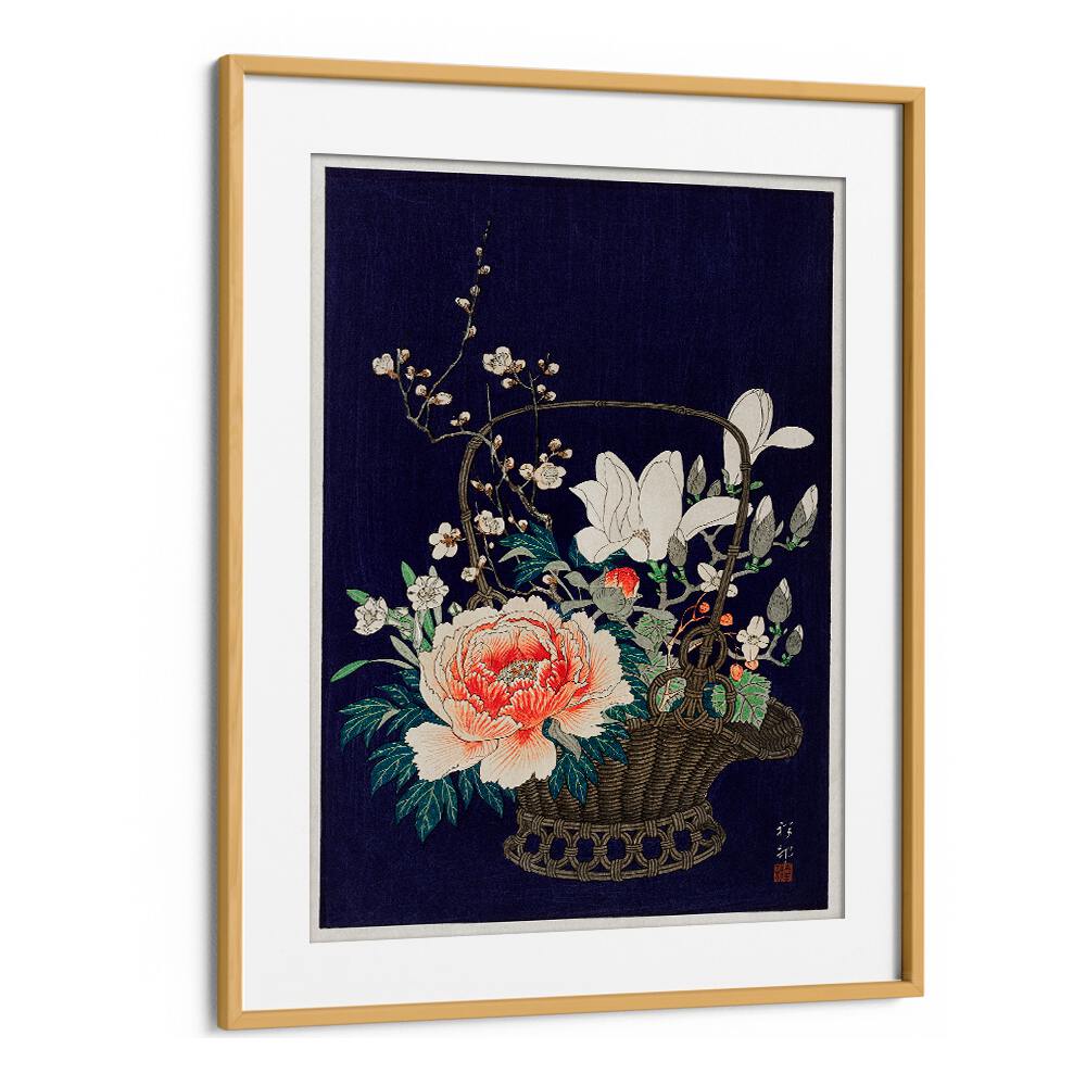 BAMBOO FLOWER BASKET (1932) , JAPANESE PAINTINGS , JAPANESE ART PRINTS