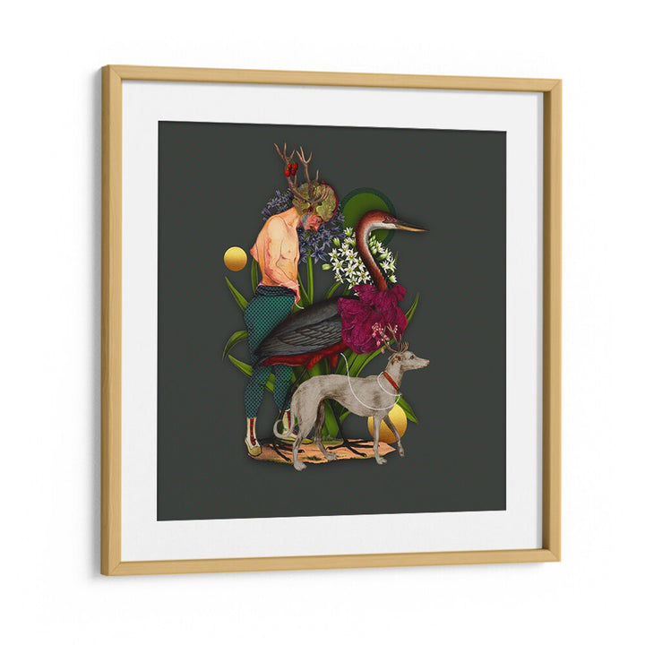 Vibrant artwork from the ENCHANTED FOREST VIII, ANIMAL PAINTINGS collection, showcasing whimsical forest elements.