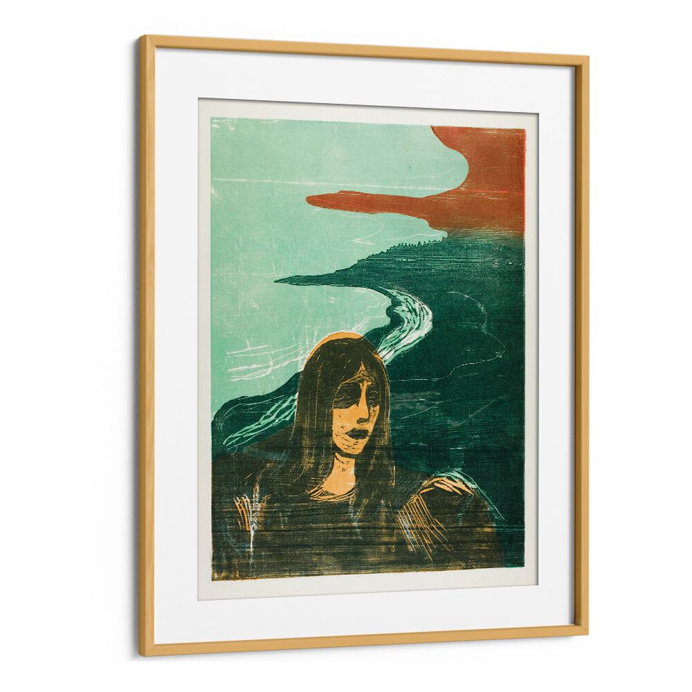 WOMAN’S HEAD AGAINST THE SHORE (1899) , VINTAGE PAINTINGS