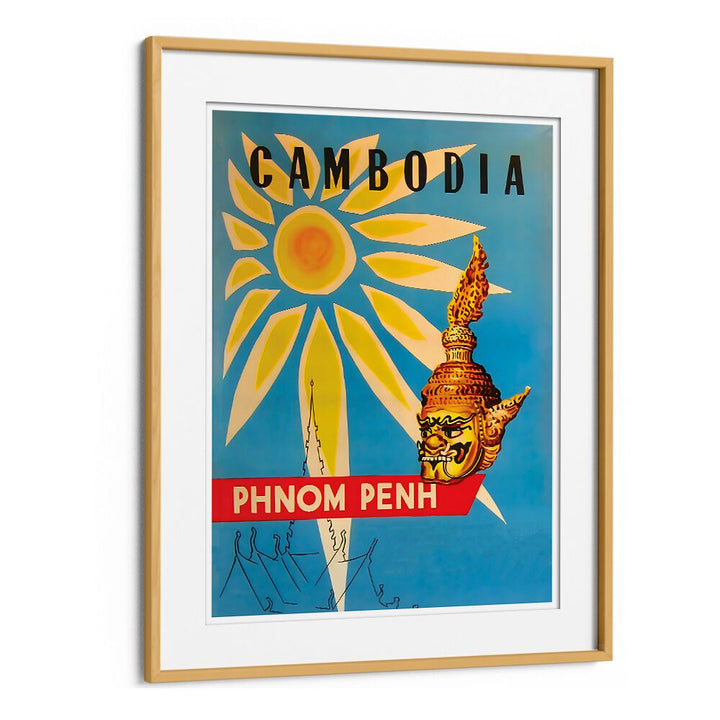 Explore the charm of Cambodia with these vibrant vintage travel posters, perfect for any decor.