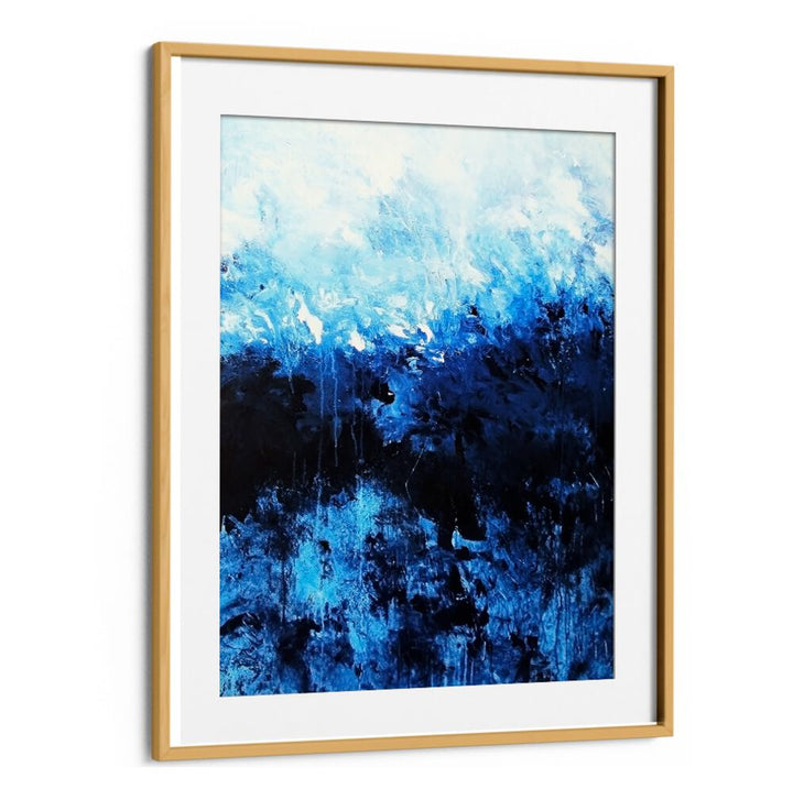Stunning ABSTRACT DESIGN XIX, ABSTRACT PAINTINGS featuring harmonious blues, perfect for elevating your space.