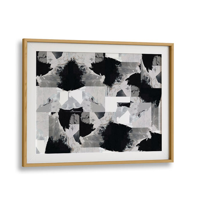 Elegant GENTLE NIGHT, ABSTRACT PAINTINGS featuring a striking blend of black, gray, and white for modern decor.