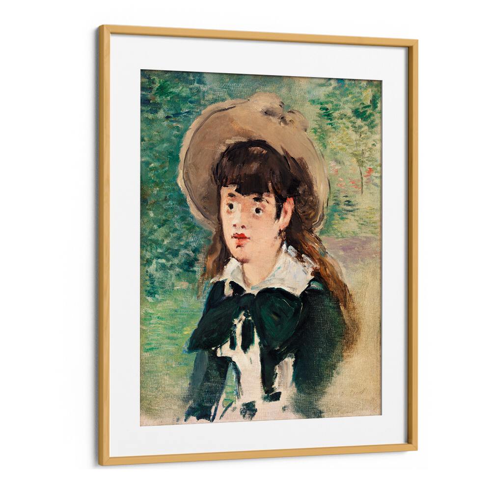 YOUNG GIRL ON A BENCH (FILLETTE SUR UN BANC), (1880) BY EDOUARD MANET , VINTAGE PAINTINGS