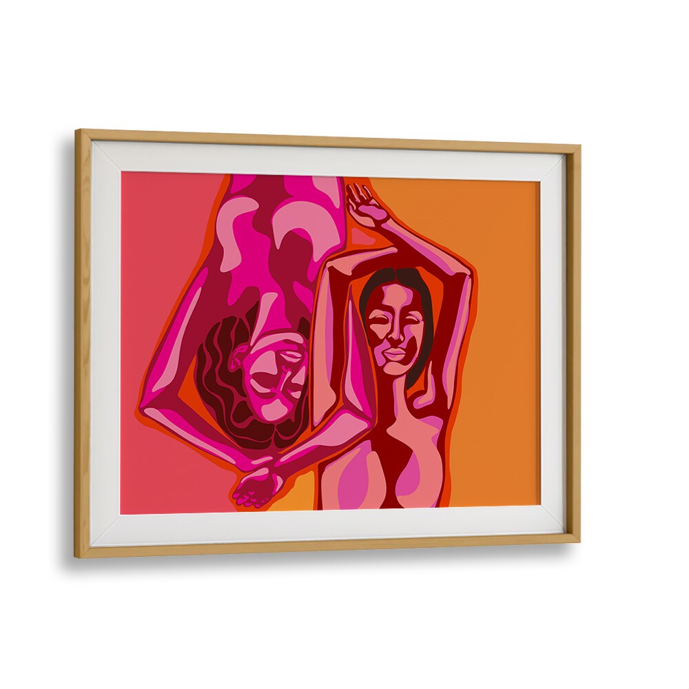 Vibrant piece from MARIA A KARLA, PORTRAITS, showcasing dynamic figurative illustrations in bold colors.