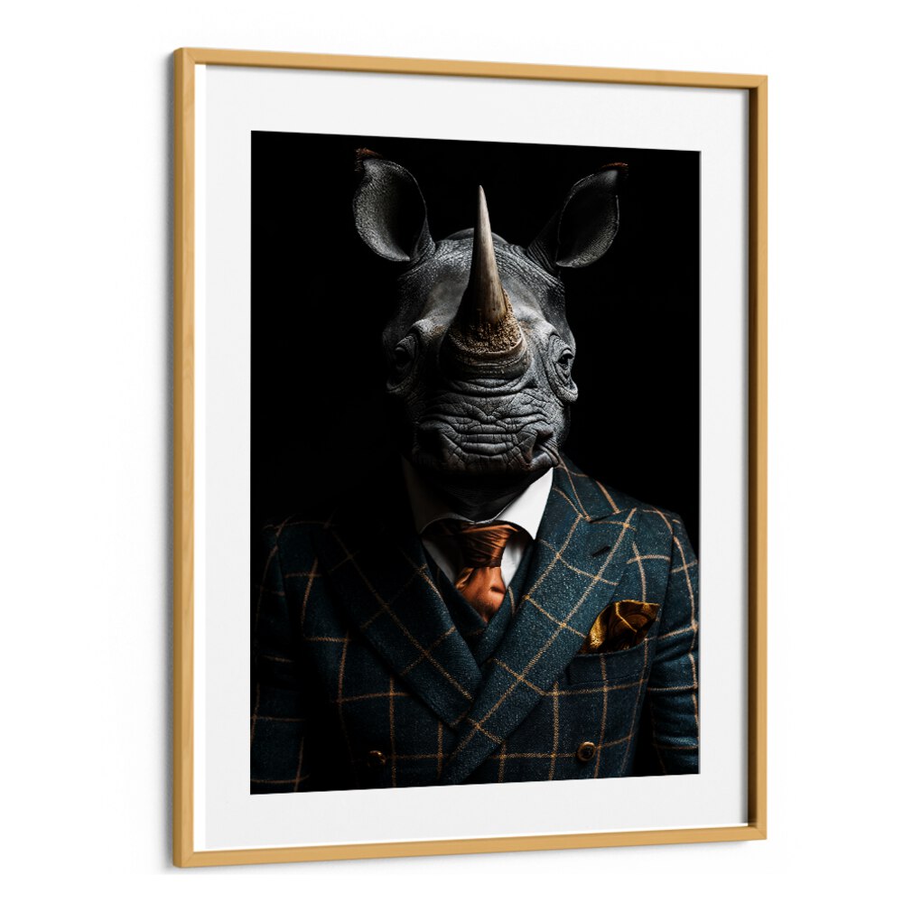 WILD SUITS - RHINOCEROS , ANIMAL PAINTINGS