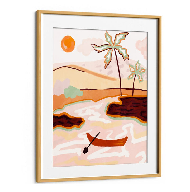 Vibrant Cotton Candy Skies landscape painting, perfect for home décor, capturing dreamy sunset hues.