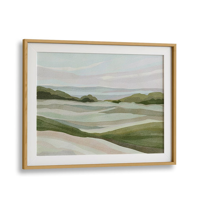 GREEN HILL VIEW II , LANDSCAPE PAINTINGS