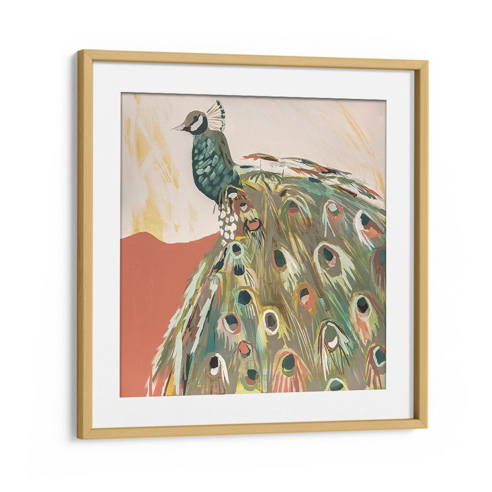 Vibrant Peacock Salmon animal painting showcasing intricate colors and textures, perfect for your home decor.