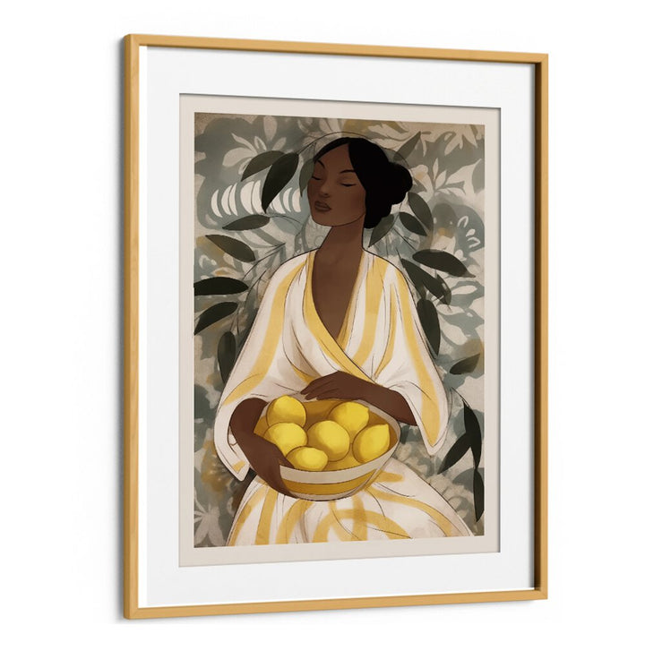 CITRUS GARDEN WOMAN , PORTRAITS & FIGURATIVE ILLUSTRATIONS