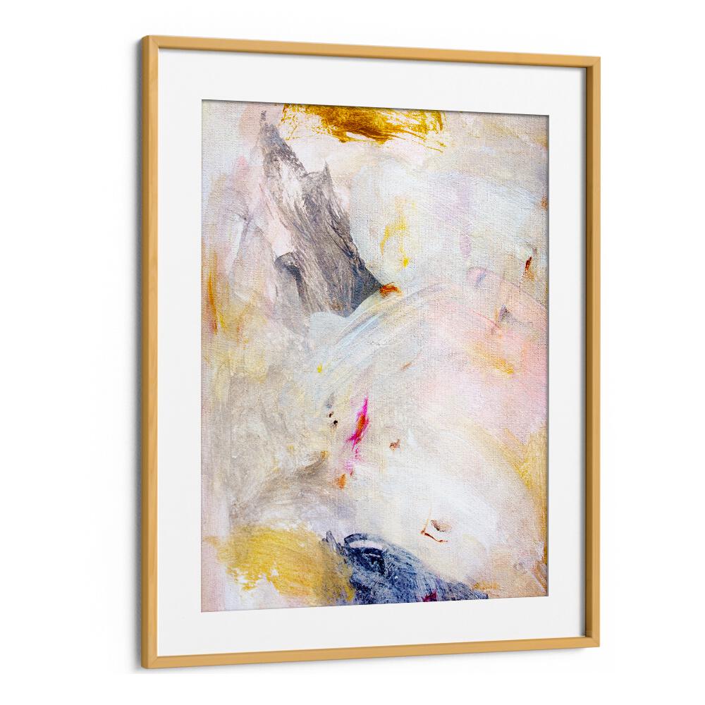 Elegant GRACE I, ABSTRACT PAINTINGS framed artwork showcasing soft colors and textures, perfect for modern decor.