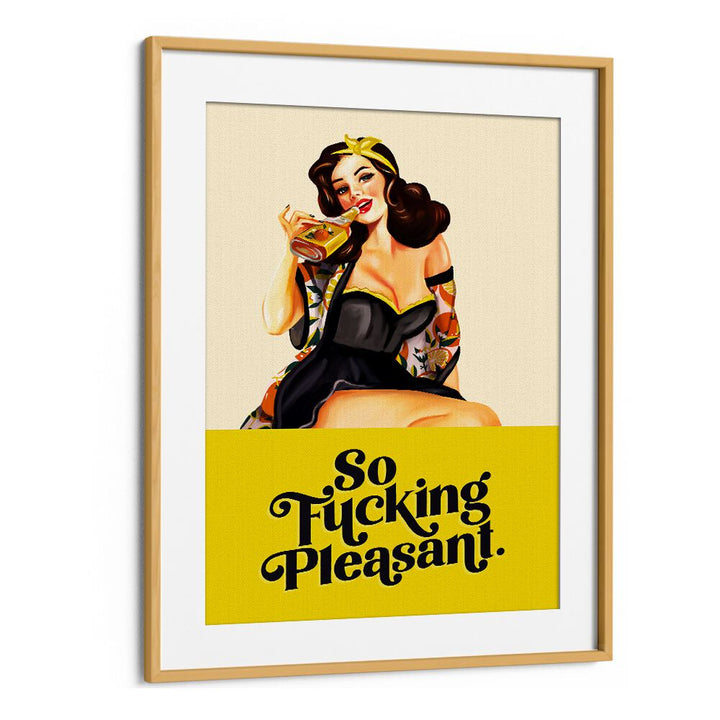 SO FUCKING PLEASANT ART DECO PINUP GIRL BY THE WHISKEY GINGER , WOMEN ILLUSTRATION PAINTINGS