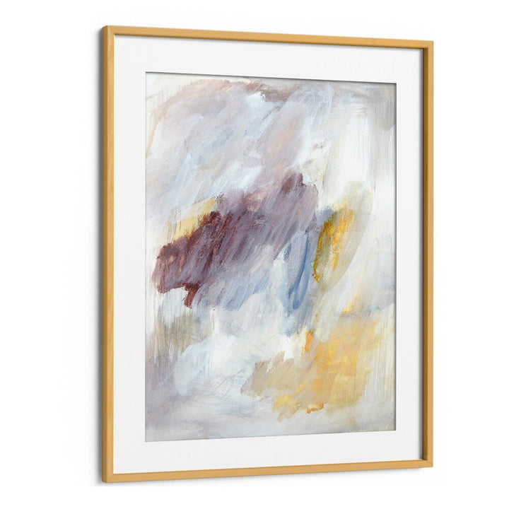 Ethereal brushstrokes create a captivating look in this abstract painting, perfect for modern decor.