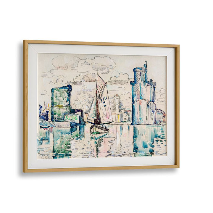 ENTRANCE TO THE HARBOR OF LA ROCHELLE , VINTAGE PAINTINGS