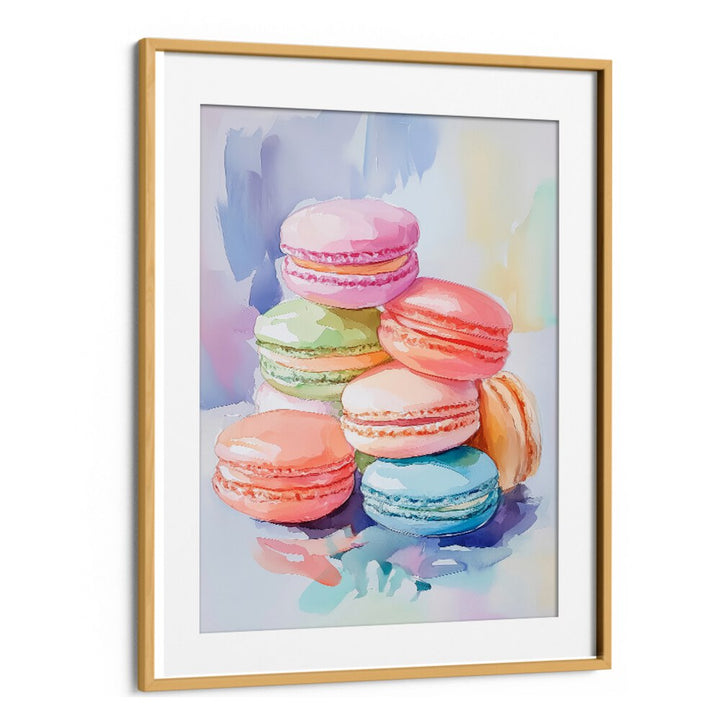 Delight in the vibrant COLORFUL MACARON, BAR art, showcasing sweet treats in a charming design for dessert lovers.