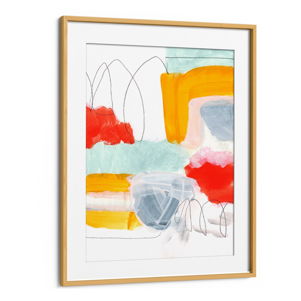 ABSTRACT PAINTING XVI features vibrant colors and shapes, perfect for adding elegance to your space with ABSTRACT PAINTINGS.