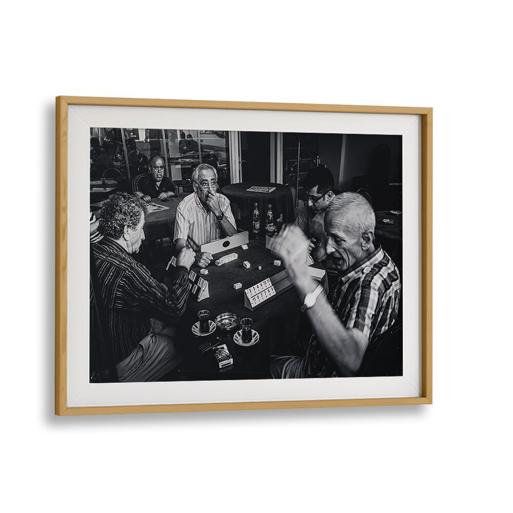GAMBLING IN INSTANBUL, PHOTOGRAPHY PRINTS showcase lively street scenes of local players enjoying traditional games in Istanbul.
