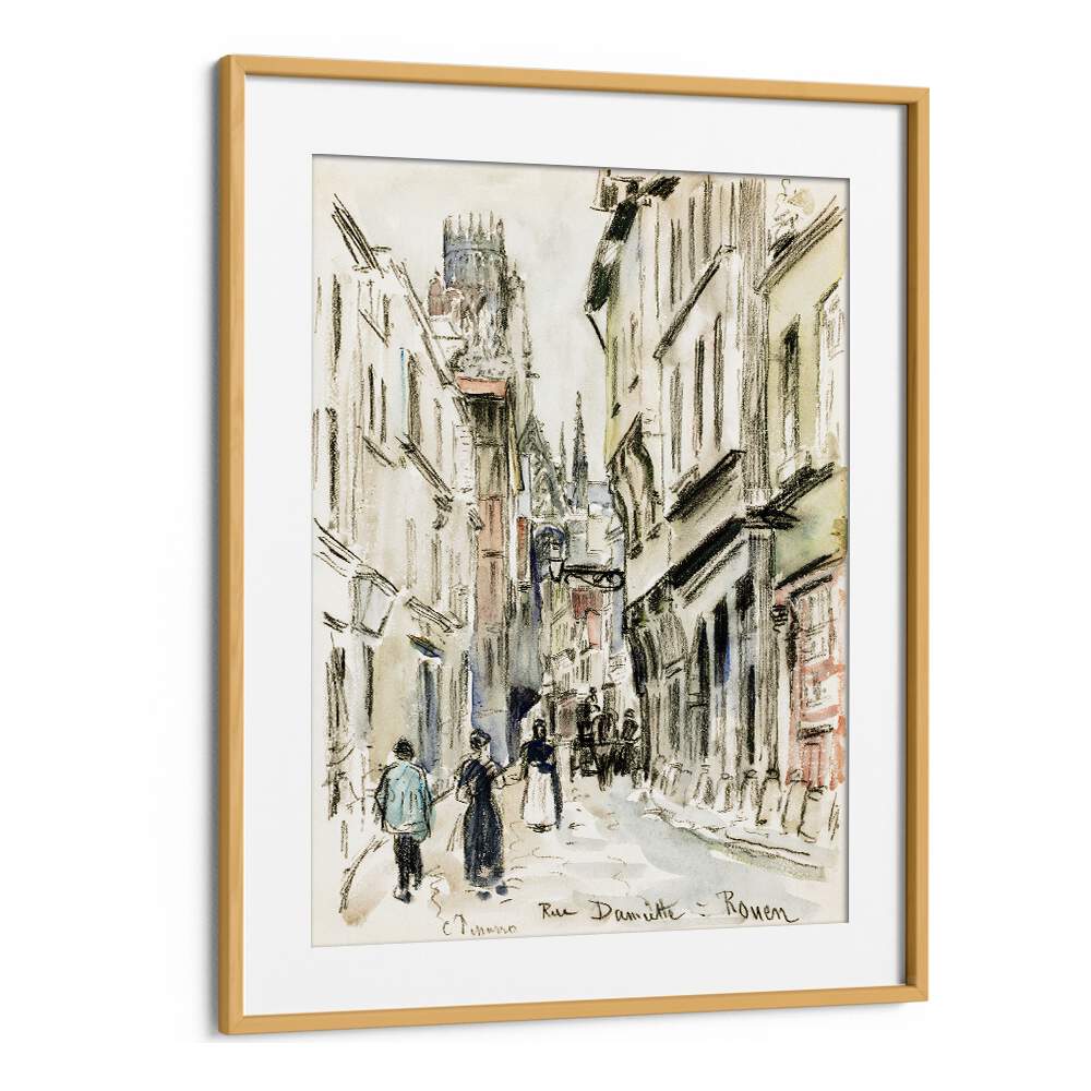 RUE DAMIETTE, ROUEN (CA. 1884)  , VINTAGE PAINTINGS