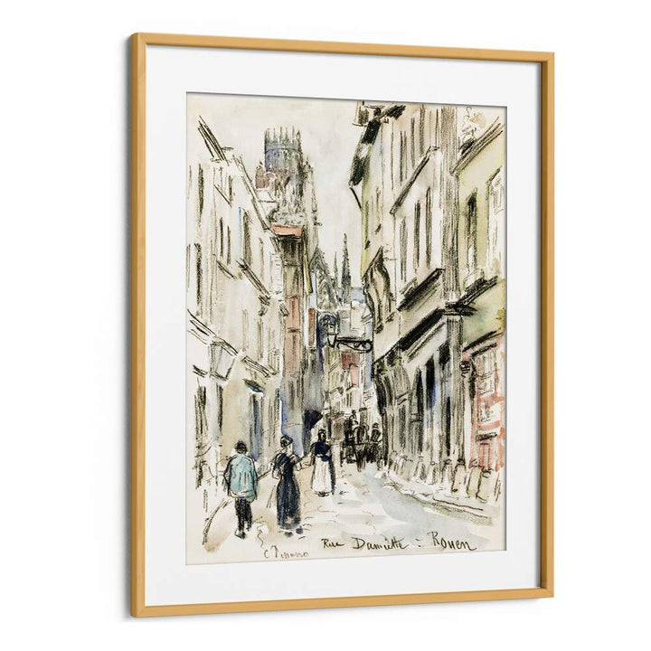 RUE DAMIETTE, ROUEN (CA. 1884)  , VINTAGE PAINTINGS