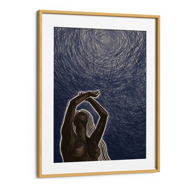 Stylish wall art showcasing a figure reaching for the sky, part of the WITH ABONDON, PORTRAITS collection.