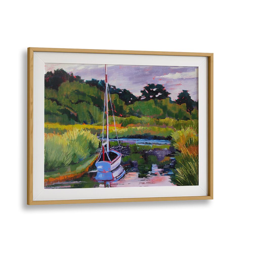 BOAT IN PLEASANT BAY , BEACH PAINTINGS