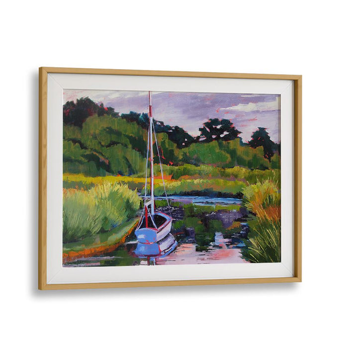 BOAT IN PLEASANT BAY , BEACH PAINTINGS