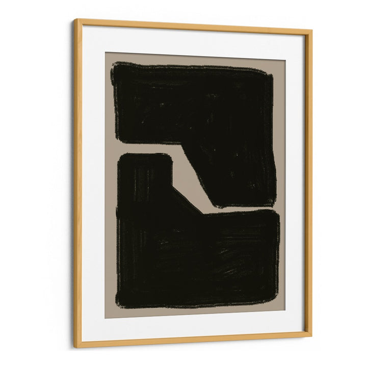 BLACK AND BEIGE COMPOSITION GEOMETRIC BY THE MIUUS STUDIO , ABSTRACT PAINTINGS, ABSTRACT ART PRINTS