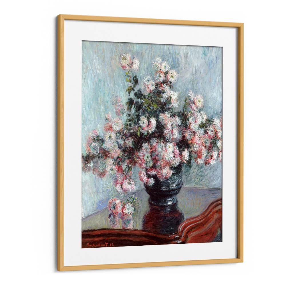 CHRYSANTHEMUMS (1882) , VINTAGE PAINTINGS