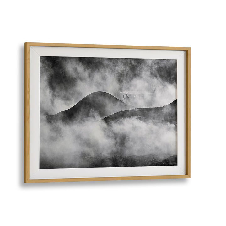 Framed COAL HEAVER, PHOTOGRAPHY PRINTS showcasing a misty landscape, perfect for art lovers and home decor enthusiasts.